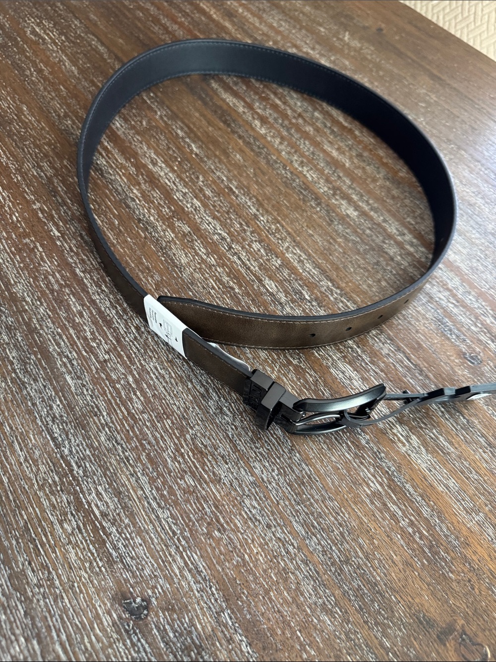 Nike Reversible Leather Golf Belt in brown and black - Picture 4 of 6